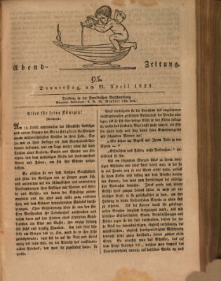 Abend-Zeitung Donnerstag 21. April 1825