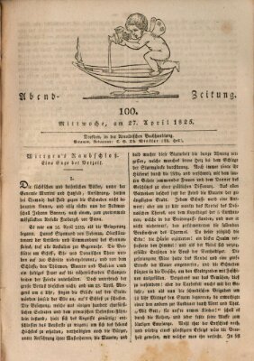 Abend-Zeitung Mittwoch 27. April 1825