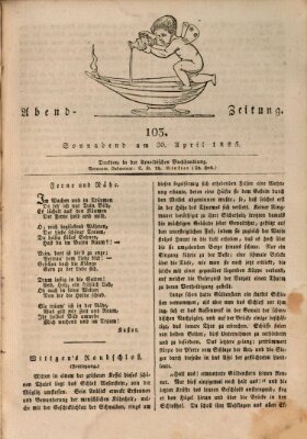 Abend-Zeitung Samstag 30. April 1825