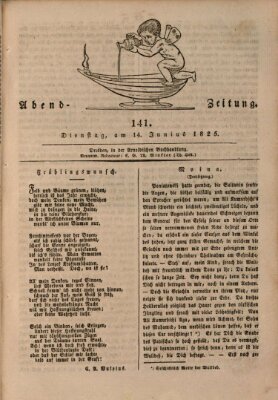 Abend-Zeitung Dienstag 14. Juni 1825