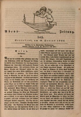 Abend-Zeitung Samstag 18. Juni 1825