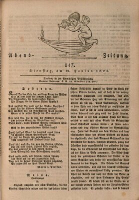 Abend-Zeitung Dienstag 21. Juni 1825