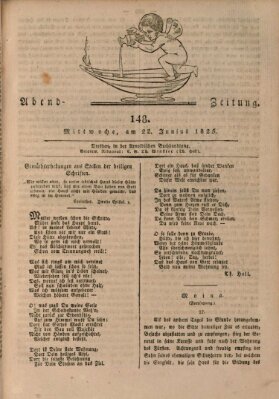 Abend-Zeitung Mittwoch 22. Juni 1825