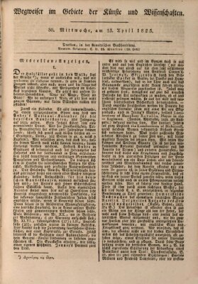 Abend-Zeitung Mittwoch 13. April 1825