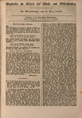 Abend-Zeitung Mittwoch 18. Mai 1825