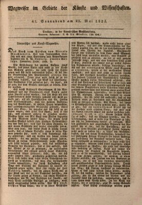 Abend-Zeitung Samstag 21. Mai 1825