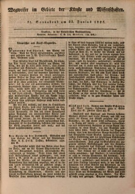 Abend-Zeitung Samstag 25. Juni 1825