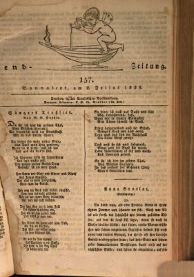 Abend-Zeitung Samstag 2. Juli 1825