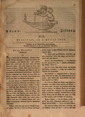 Abend-Zeitung Samstag 9. Juli 1825