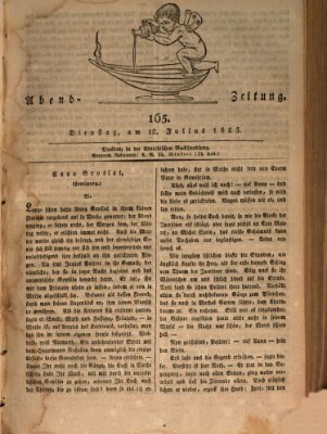 Abend-Zeitung Dienstag 12. Juli 1825