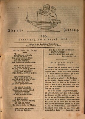 Abend-Zeitung Donnerstag 4. August 1825