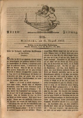 Abend-Zeitung Mittwoch 31. August 1825