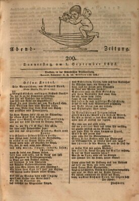 Abend-Zeitung Donnerstag 1. September 1825