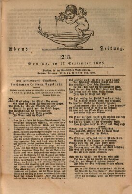 Abend-Zeitung Montag 12. September 1825