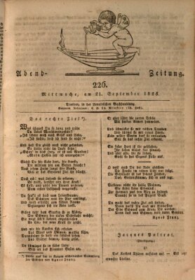 Abend-Zeitung Mittwoch 21. September 1825