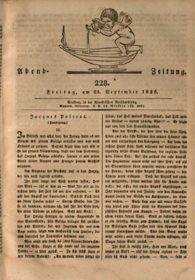 Abend-Zeitung Freitag 23. September 1825