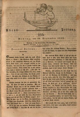 Abend-Zeitung Montag 26. September 1825