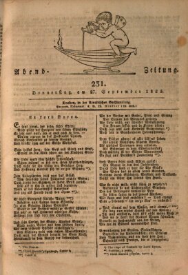 Abend-Zeitung Dienstag 27. September 1825