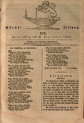 Abend-Zeitung Donnerstag 29. September 1825