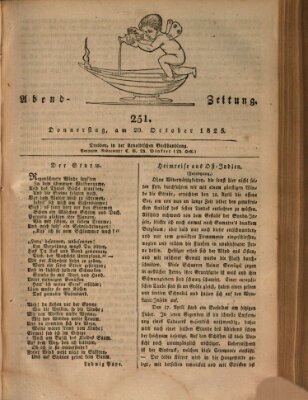 Abend-Zeitung Donnerstag 20. Oktober 1825