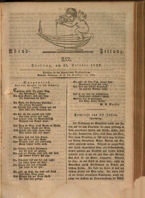 Abend-Zeitung Freitag 21. Oktober 1825