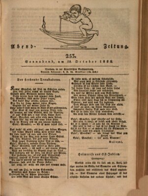 Abend-Zeitung Samstag 22. Oktober 1825