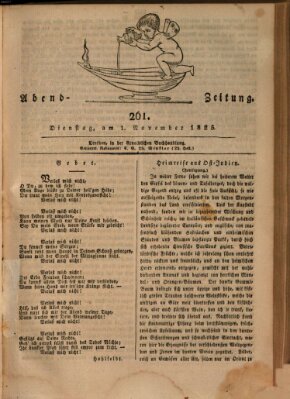 Abend-Zeitung Dienstag 1. November 1825