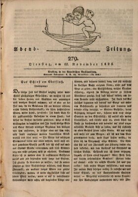 Abend-Zeitung Dienstag 22. November 1825