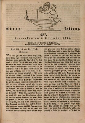 Abend-Zeitung Donnerstag 1. Dezember 1825