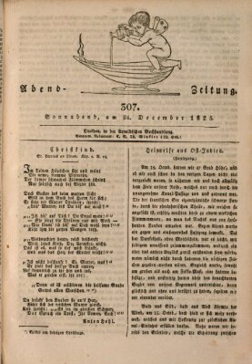 Abend-Zeitung Samstag 24. Dezember 1825