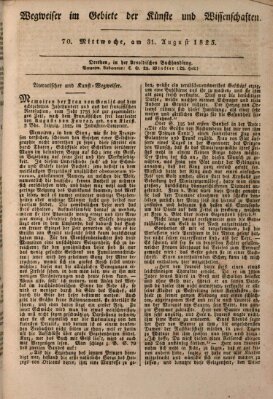 Abend-Zeitung Mittwoch 31. August 1825