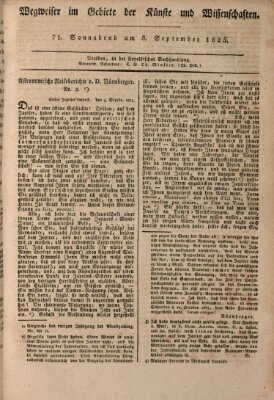 Abend-Zeitung Samstag 3. September 1825