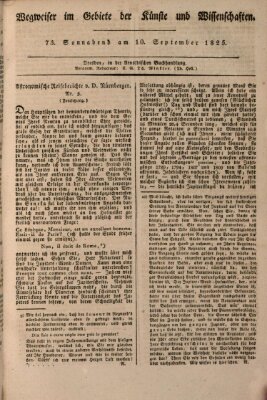 Abend-Zeitung Samstag 10. September 1825