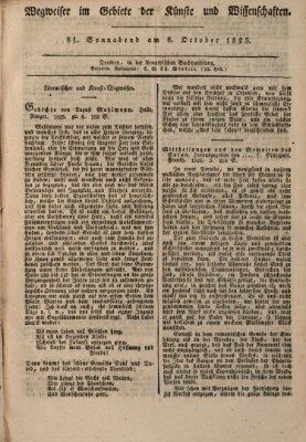 Abend-Zeitung Samstag 8. Oktober 1825