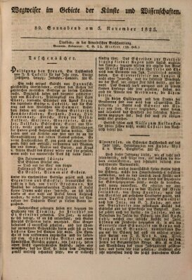 Abend-Zeitung Samstag 5. November 1825