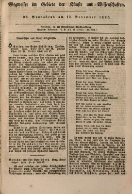 Abend-Zeitung Samstag 19. November 1825