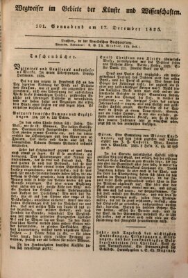 Abend-Zeitung Samstag 17. Dezember 1825