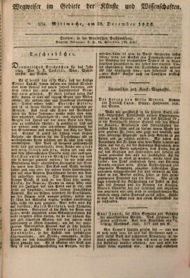 Abend-Zeitung Mittwoch 28. Dezember 1825