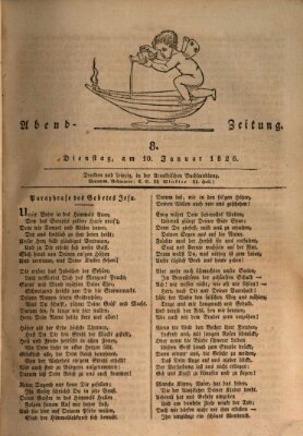 Abend-Zeitung Dienstag 10. Januar 1826