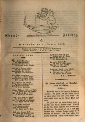 Abend-Zeitung Mittwoch 11. Januar 1826