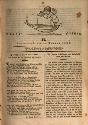 Abend-Zeitung Samstag 14. Januar 1826