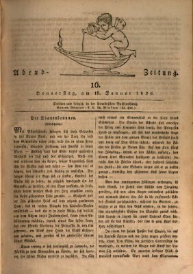 Abend-Zeitung Donnerstag 19. Januar 1826