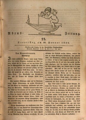 Abend-Zeitung Donnerstag 26. Januar 1826