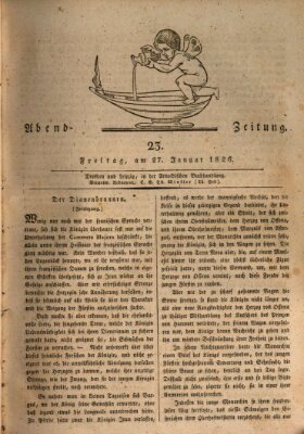 Abend-Zeitung Freitag 27. Januar 1826