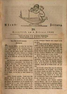 Abend-Zeitung Samstag 4. Februar 1826