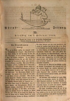 Abend-Zeitung Dienstag 7. Februar 1826