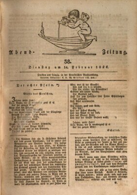 Abend-Zeitung Dienstag 14. Februar 1826