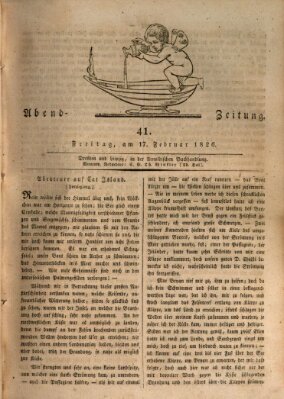 Abend-Zeitung Freitag 17. Februar 1826