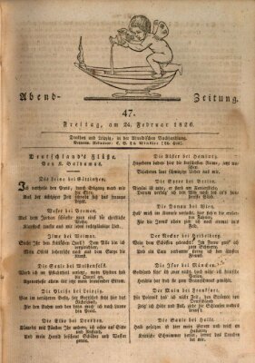 Abend-Zeitung Freitag 24. Februar 1826