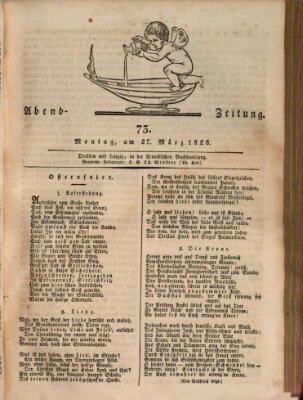 Abend-Zeitung Montag 27. März 1826